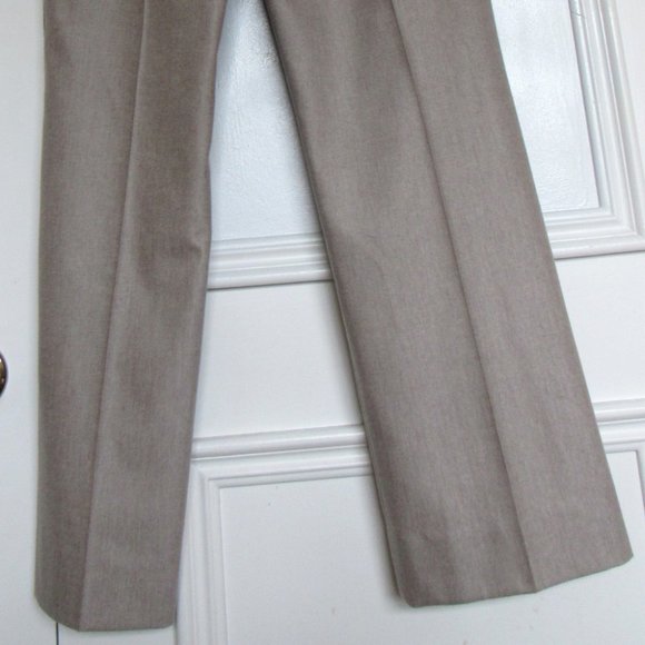 LAUREL Women Beige Super Soft Wool Blend Pants Sz 6 - Picture 8 of 8
